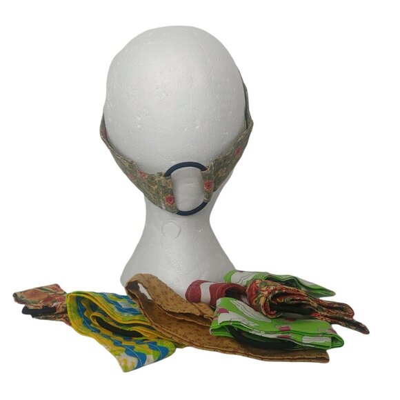 Handmade Fabric Headbands Lot of 8 Floral Geometric Ballerina Stretch Hair Bands - Picture 3 of 10